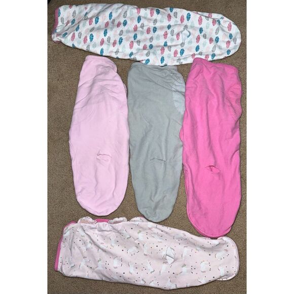 Lot of 5 Swaddle Me Sleep Sacks, 4- Sm/Md, 1- LG, 100% Cotton - Picture 7 of 9
